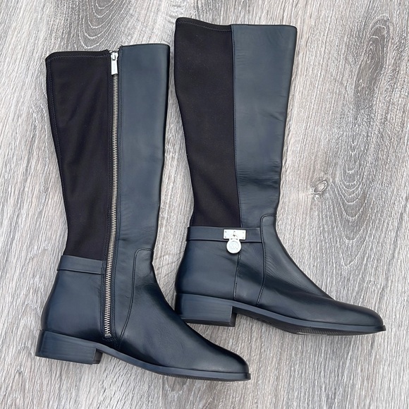 MICHAEL Michael Kors Shoes - Michael Kors black leather trim riding boots
